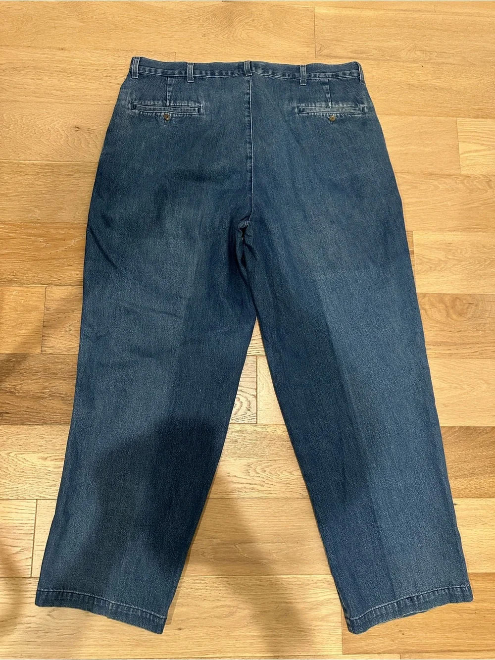 Polo Ralph Lauren Jeans Mens 38x29 Pleated USA Made Country Denim Vintage
